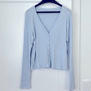 Abercrombie & Fitch Ribbed Long Sleeve Sweater